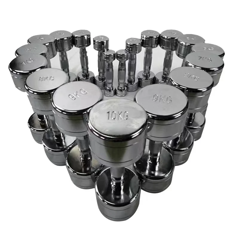 Gym Accessories Dumbbells 1KG increased weightlifting Chrome Dumbbell Set