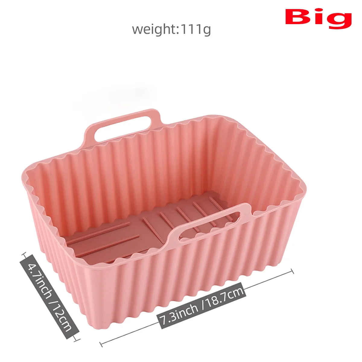 Rectangular Airfryer Silicone Pot Reusable Replacement  Air Fryer Silicone Liners for baking