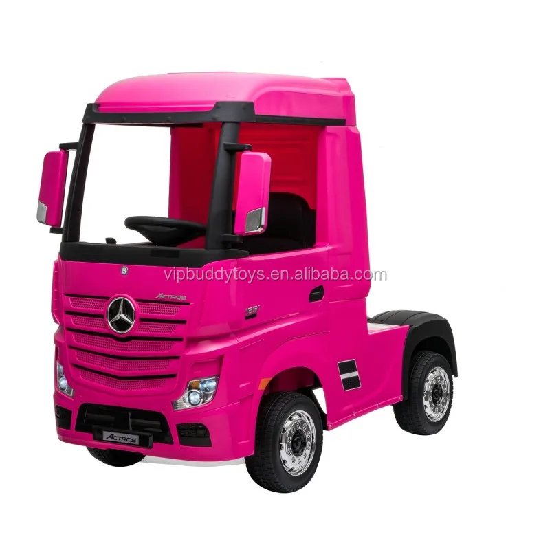 VIP BUDDY Licensed Mercedes Benz Actros Ride on Truck Car Electric Toys Scooter for Kids Cars