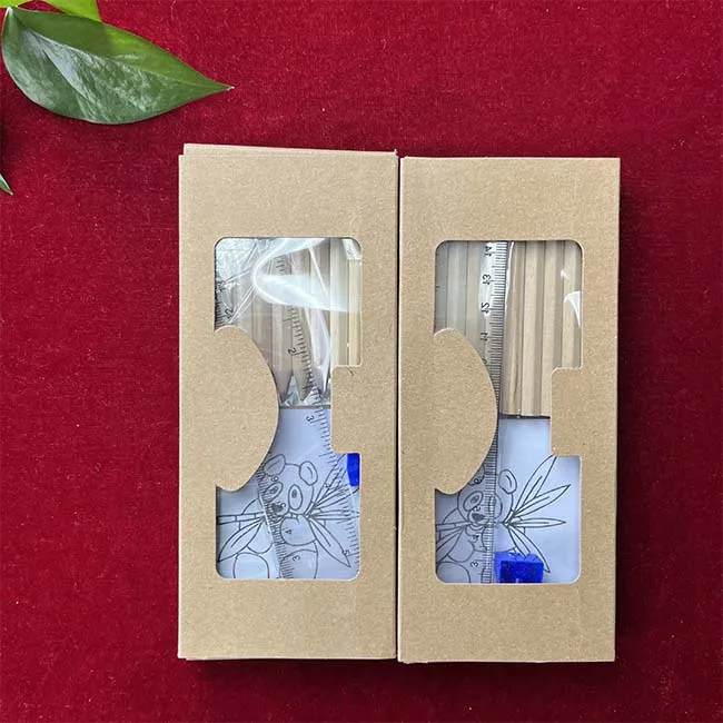 Promotional 3.5 Inch Pencils Mini Colored Pencil Set with Custom Logo Packed in Kraft Paper Box Hexagonal Wood Student Pencil