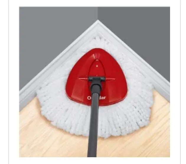 Qingle  hot sell on Amazon  O-Cedar Easy Wring  replace Mop head with 4 section stainless steel handle pole
