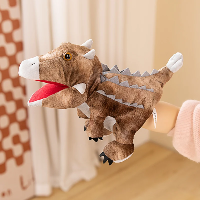 high quality Dinosaur Hand Puppet New Style Cartoon Creative Hand Puppets Plush Toy Early Education Children Gift