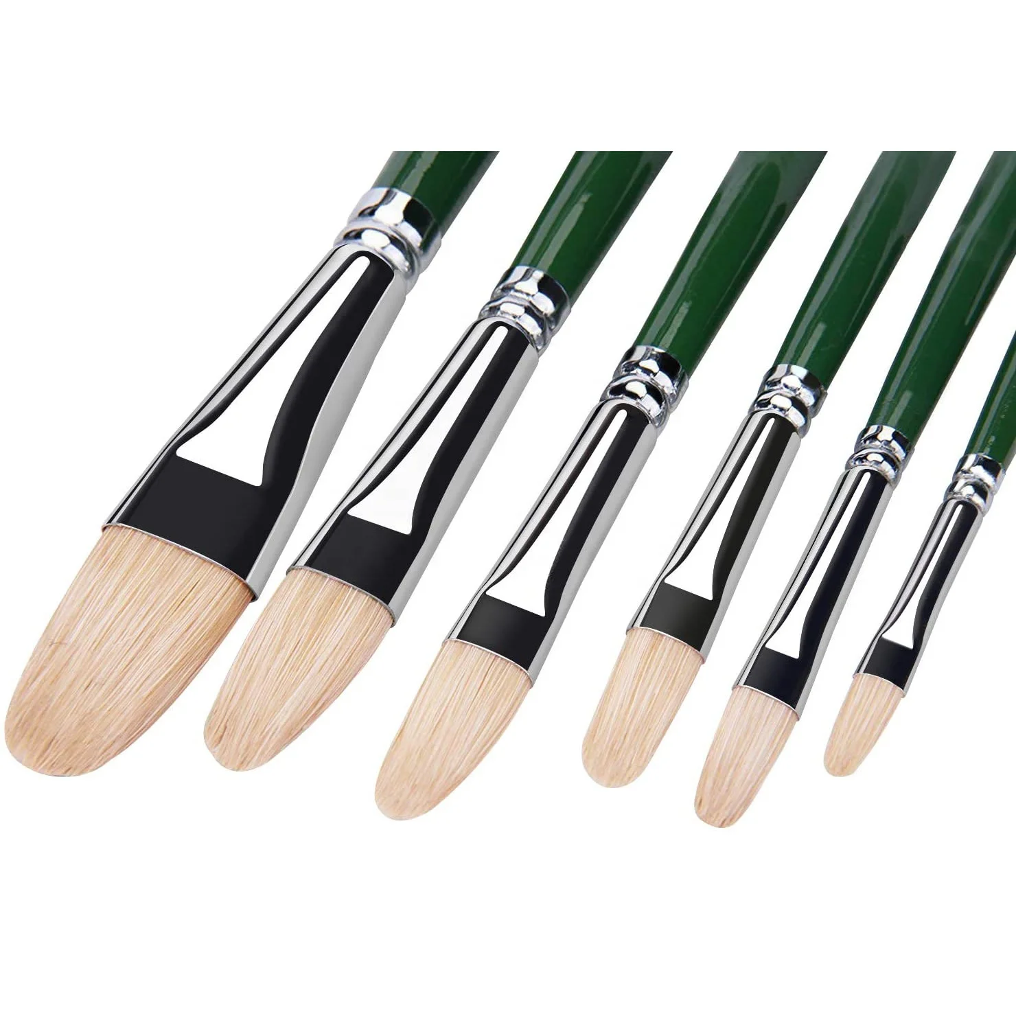 100% Natural Chungking Hog Hair Paint Brush Set Drawing Art Brush Professional Detail Paint Brush