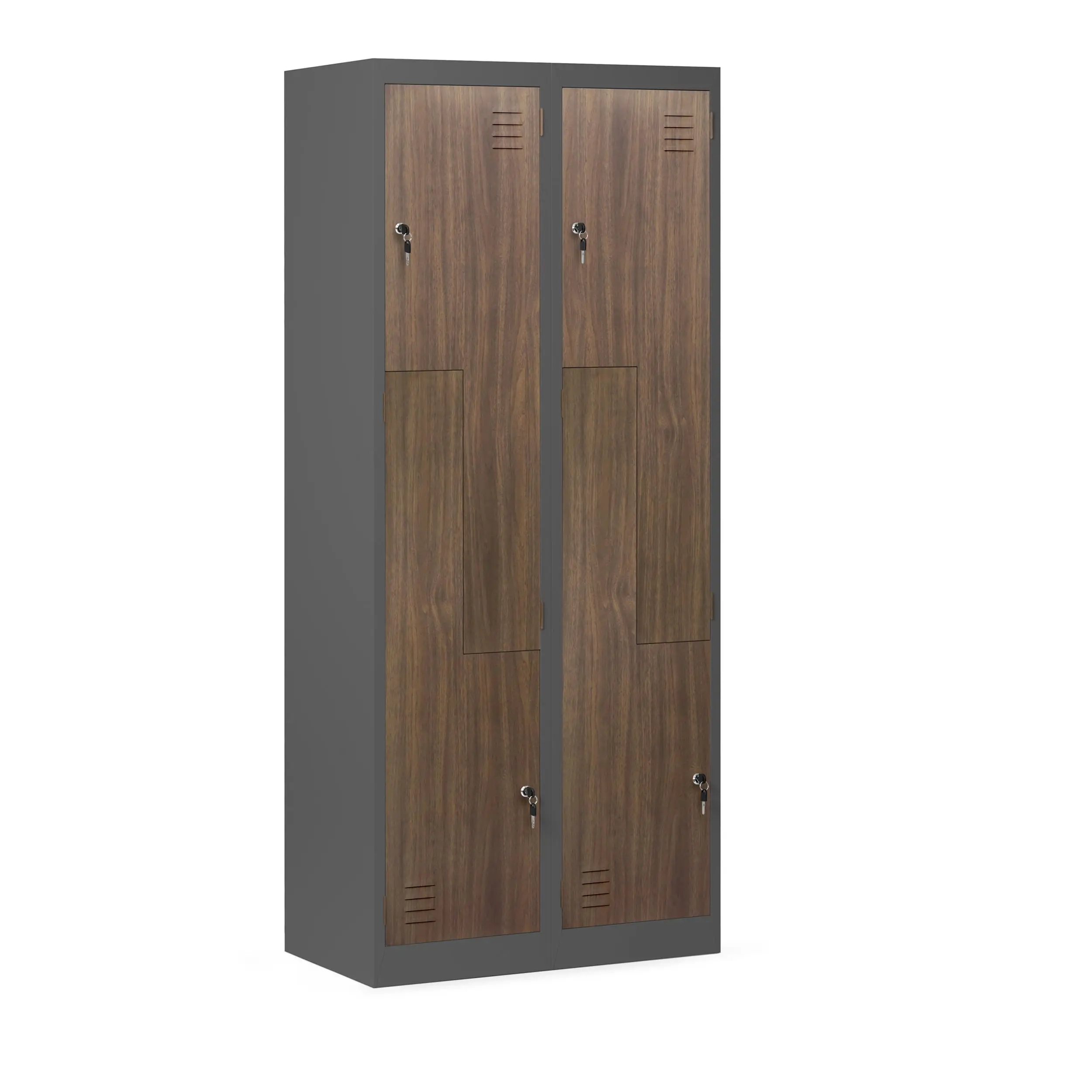 Z Shape School Gym Metal Cabinet Wholesales Steel Wardrobe Furniture New Cheap Multi-function L Shape Locker