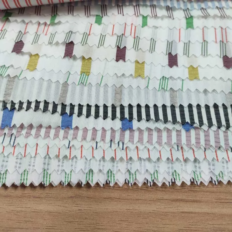 silk cotton stripes fabric yarn dye cotton silk fabric for shirts