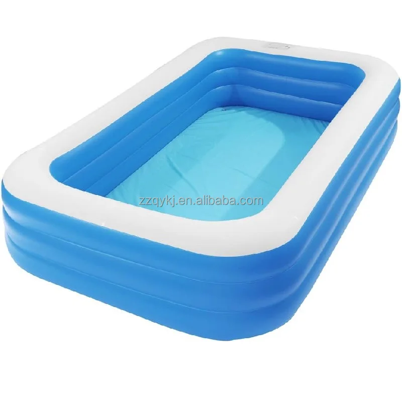 Outdoor Swimming Pool for Kids and Adult Folding Inflatable Pool with Air Pump House Backyard Amusement Water Park
