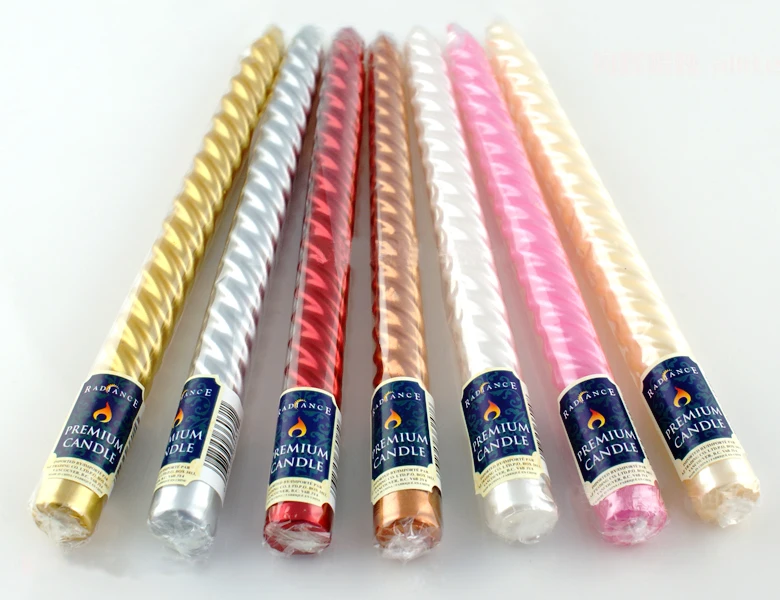 2020 новая спиральная свисовая конусная свеча оптом стол Свадебные спиральные длинные свечи набор из 4 свечей