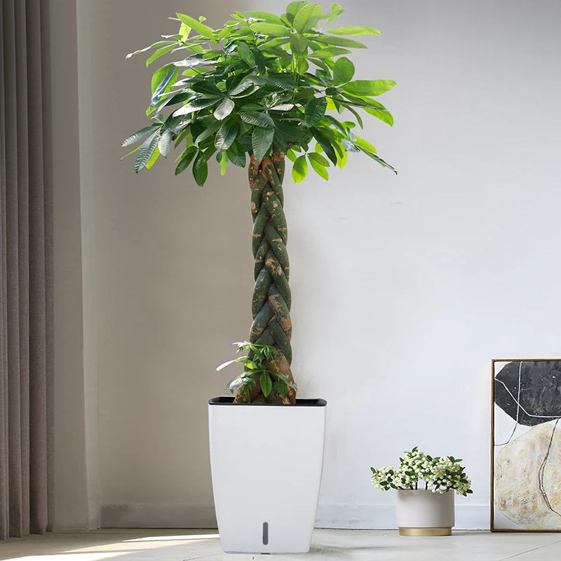 Wholesale Modern Garden Decorative Round Pots Recycled Plastic  Plant Flower Pot