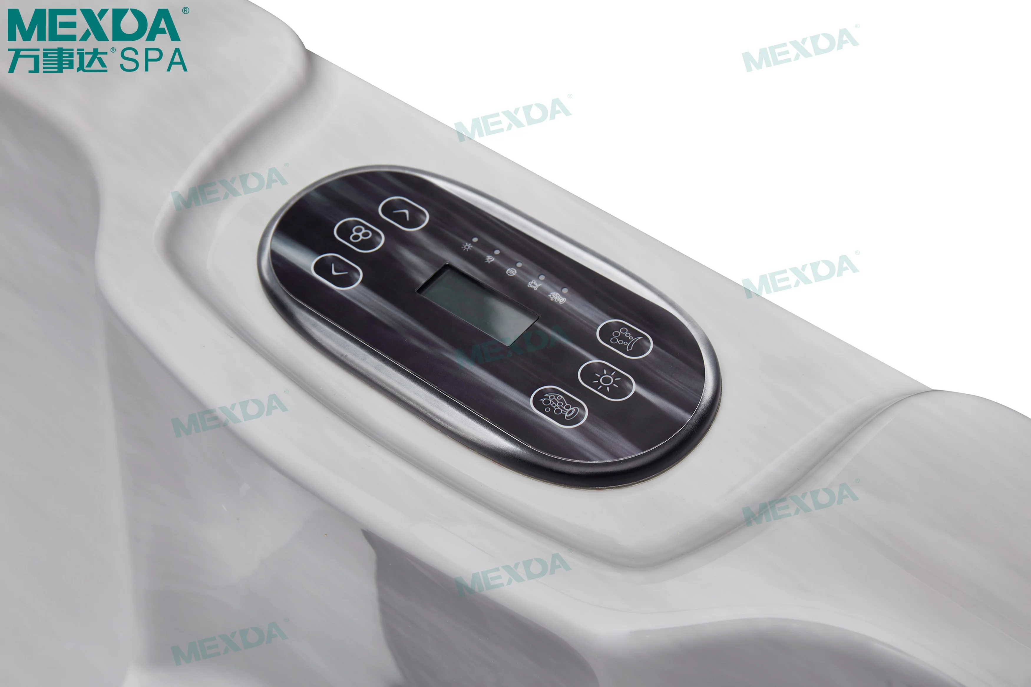 MEXDA Smart Bubble Massage System Luxury Bathtub 3 Person Massage Outdoor Spa Tubs 3 Seat Spa WS-597D