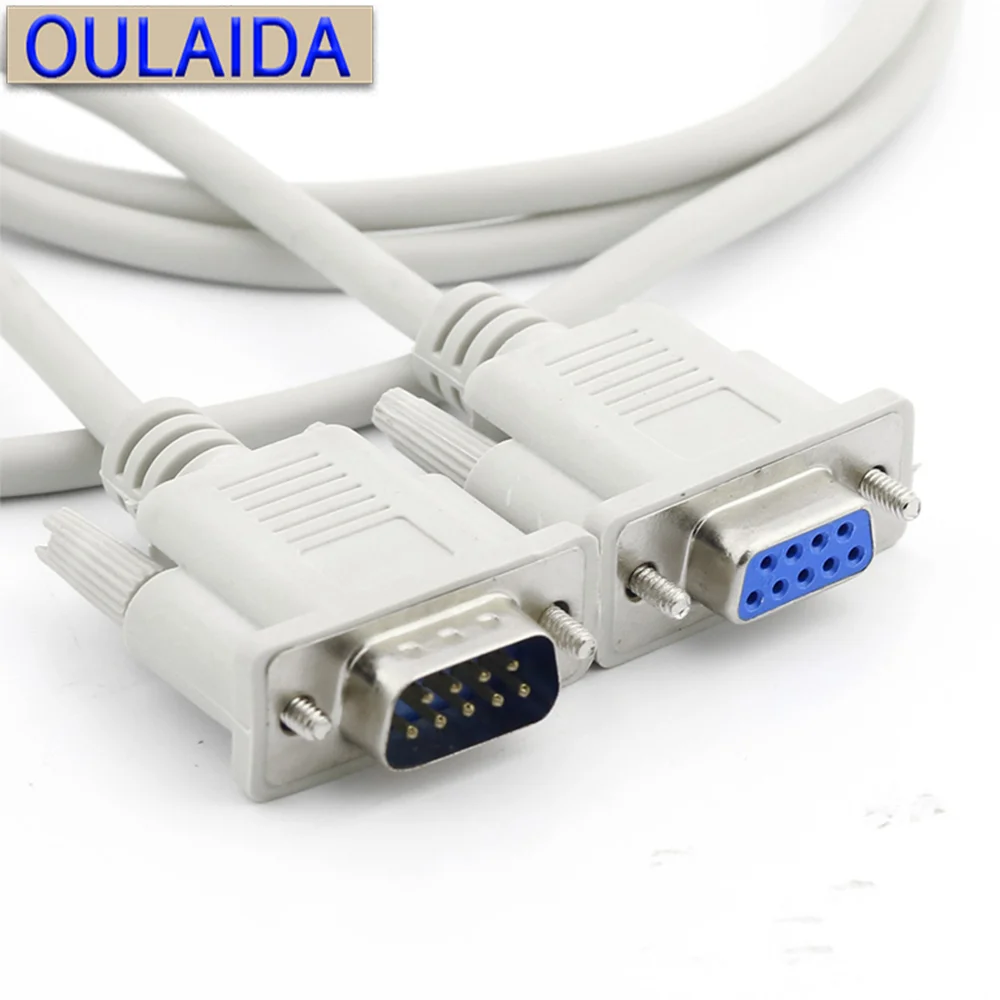 OULAIDA DB9 Serial Port Cable 9-Pin RS232 cable Used for industrial instruments and other serial devices for data transmission