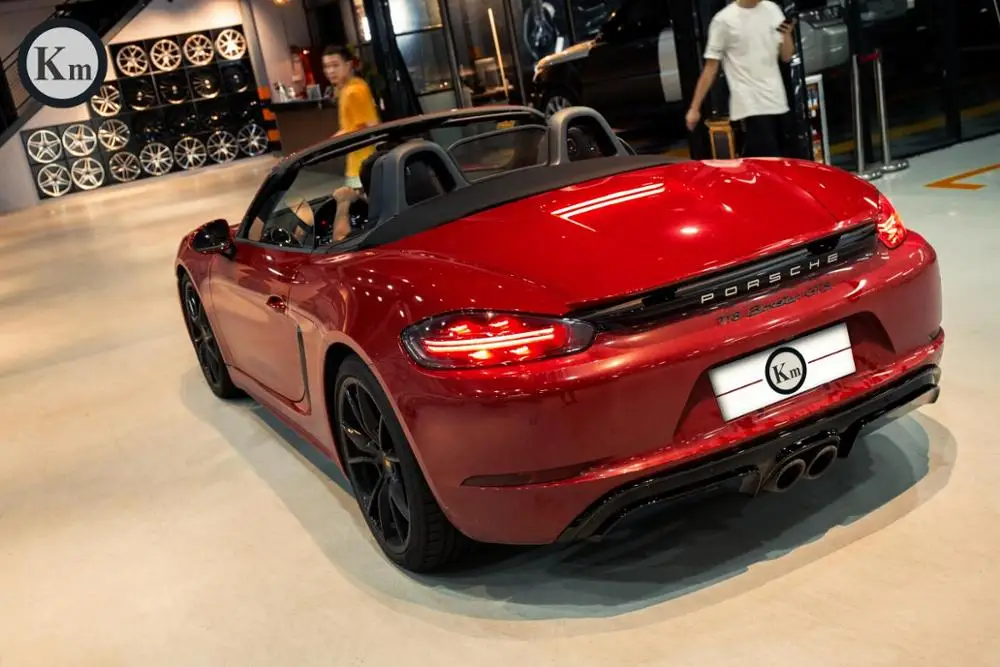 KM for Porsche 718 cayman & boxster upgrade GTS sport design bodykit bumper front bumper rear diffuser facelift