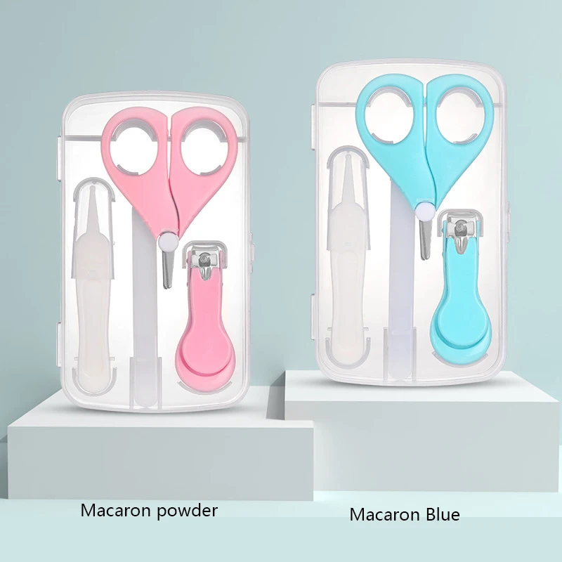 4 Pieces Baby Nail Care Set Newborn Baby Nail Clipper Kit Baby Nail Cutter