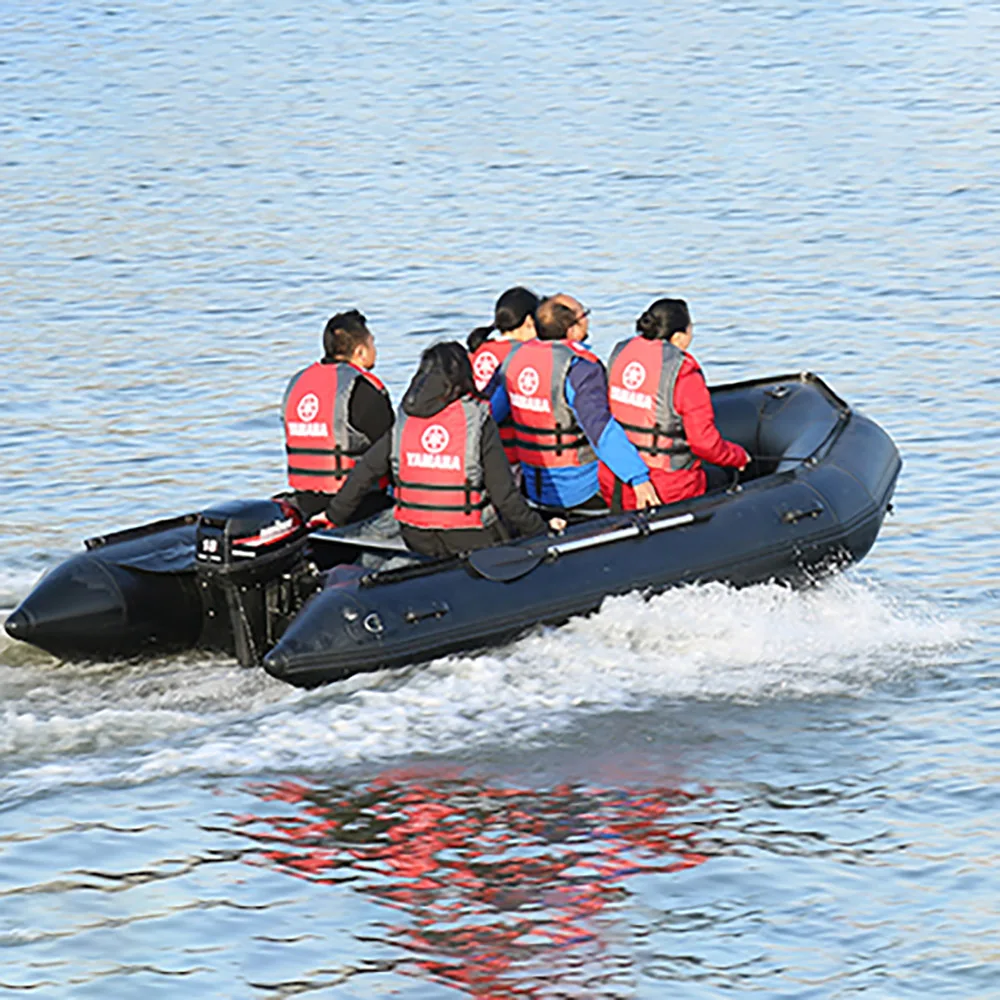 Inflatable Hypalon Boat Aluminum Floor with Aluminum Transom And Stainless Ladder