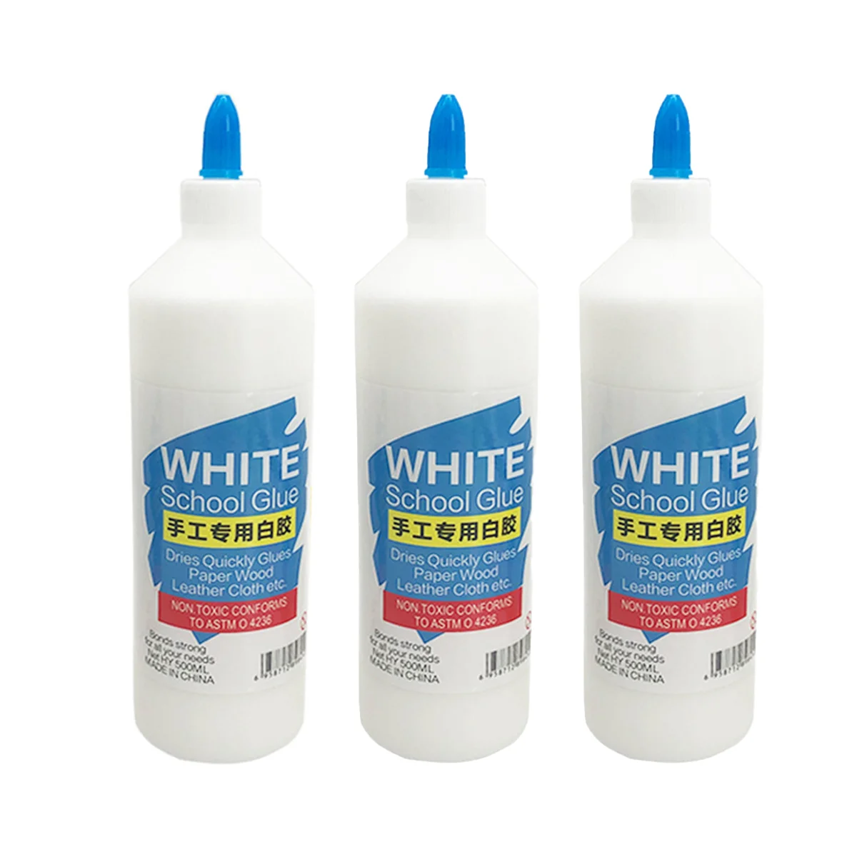 Washable Large Capacity White School Glue Liquid Clear Adhesive Making Slime Glue Art Crafts School Home DIY Multi-Purpose Glue