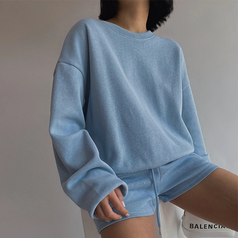 2020 fashion design high quality custom logo women joggers suits set crop top hoodie sexy multicolor two piece jogger set