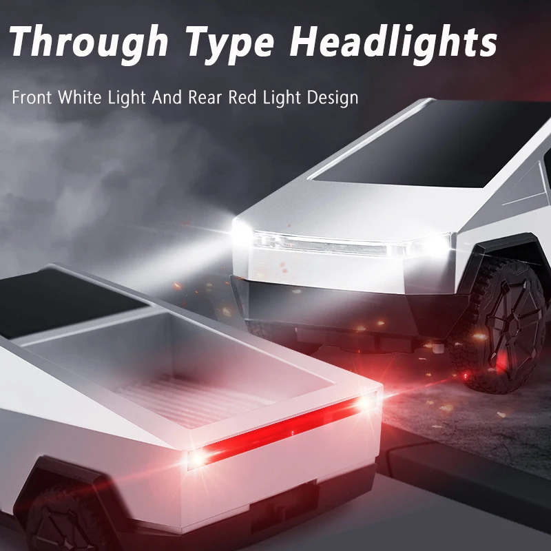 2024 Dual Battery 1:14 RC Truck Remote Control Car High-speed On-road Cybertruck Boy Bigfoot Racing RC Car Toy