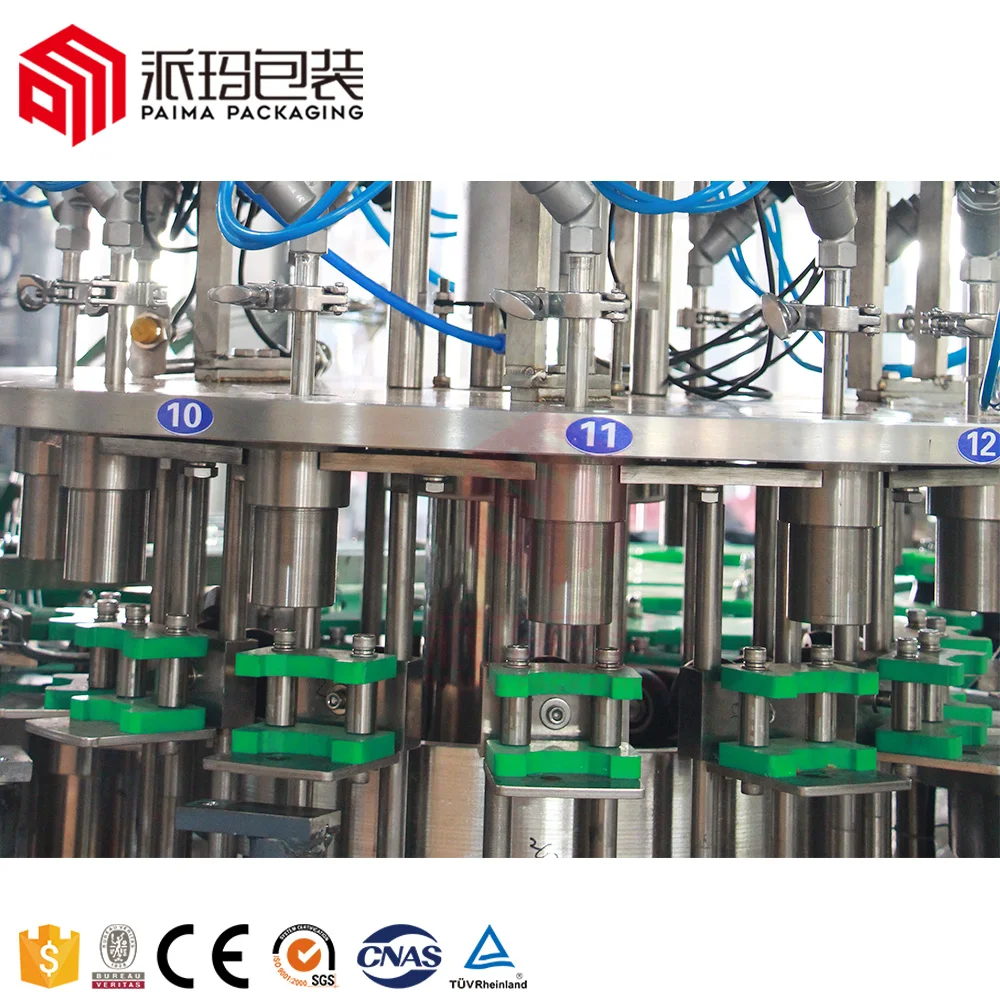 Automatic Champagne / sparkling wine / whiskey / Red Wine Glass Bottle Filling Line Machine