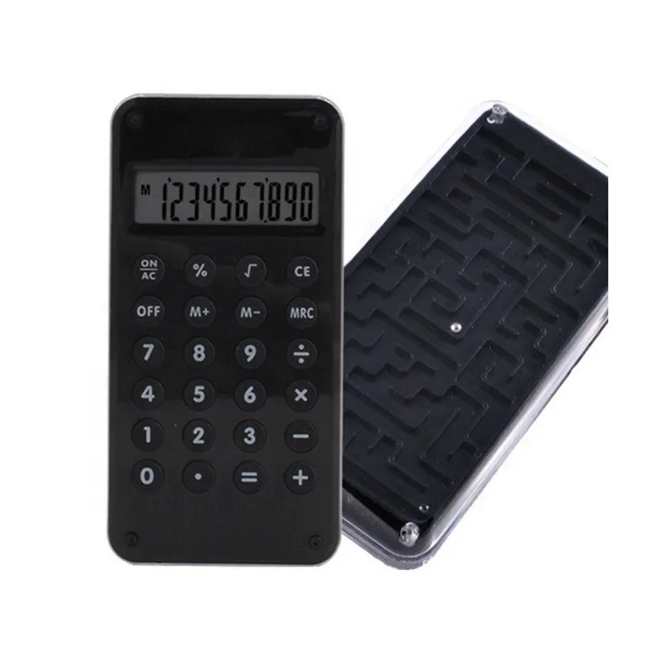 Labyrinth Maze Game Calculator Kids Cute Gifts Mini Pocket Funny Fancy Present 8 Digits Portable Wholesales Calculator