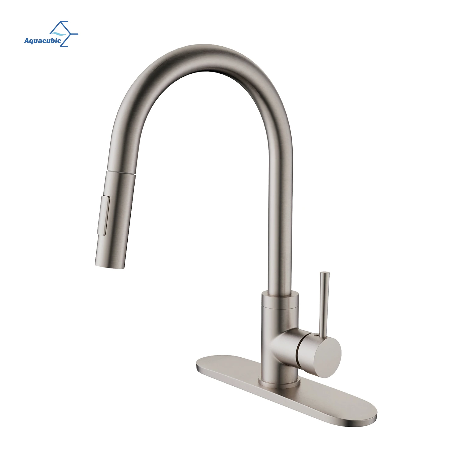 Kitchen Faucet Goose Neck Pull Down cUPC Out One Hole Tap Head Extender Sprayer With Filter