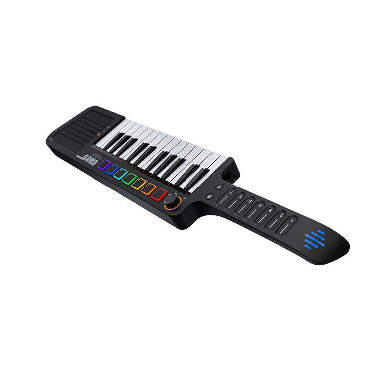 MIDIPLUS Multi Functional Instrument Versatile Portable Electronic Organ 25-Key Music Keyboard Tailor-Made for Band Guitarists