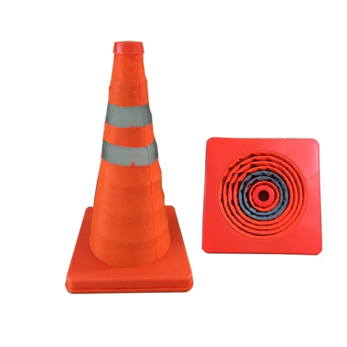 10inch High Visibility Collapsible Reflective Traffic Safety Cone