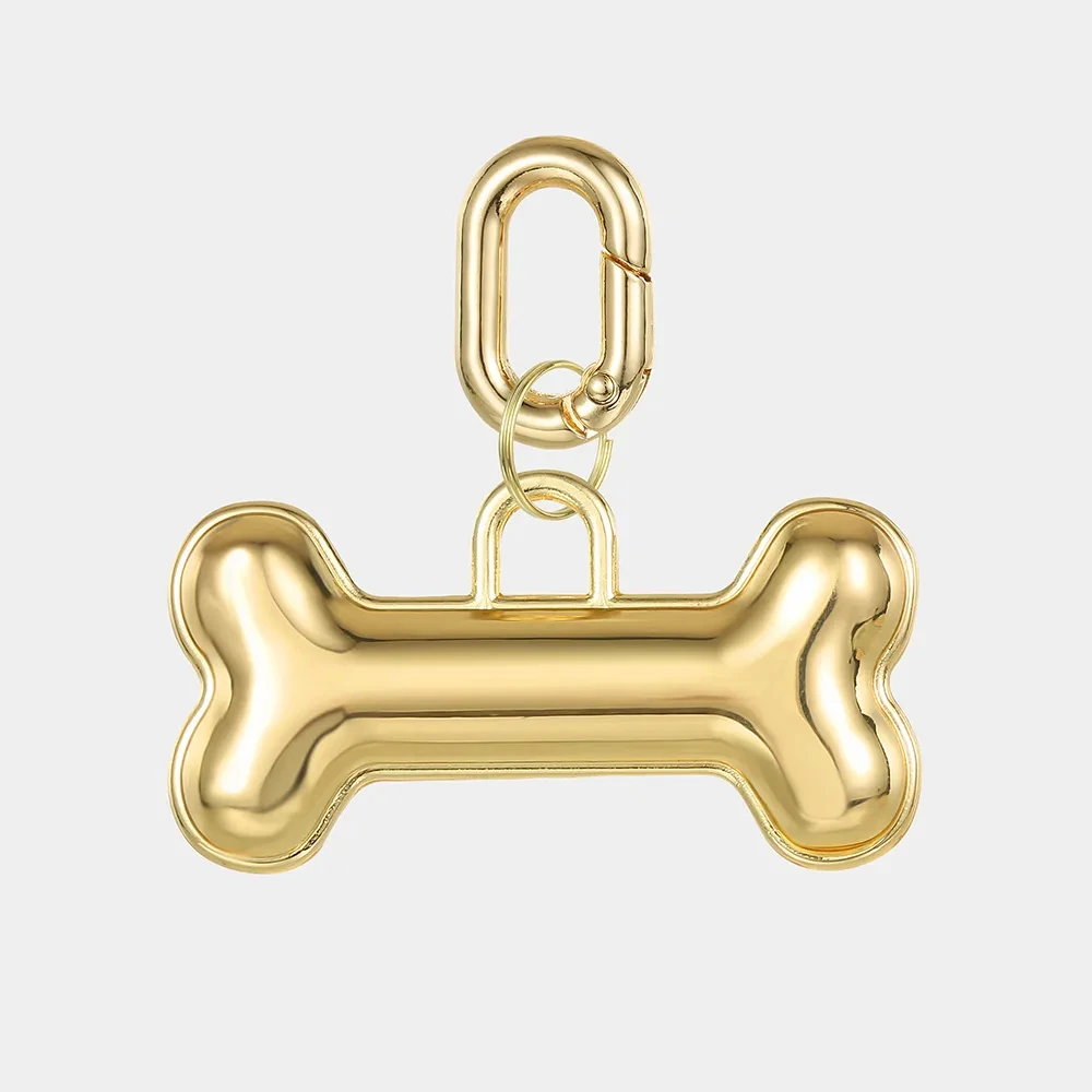 Pet Supplies Personalized Golden Luxury Free Engraving Anti-lost Collars Tag for Dogs Cats Nameplate Pet Dog Name Tag