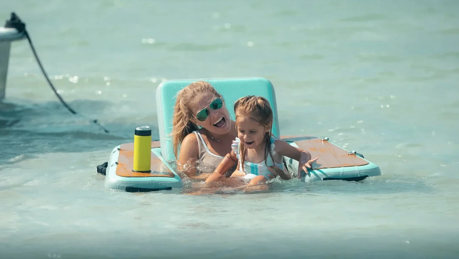 Oem Custom Inflatable Floating Swimming Pool Water Chair Inflatable Pool Lounger With Comfortable Sling Seat For Pool