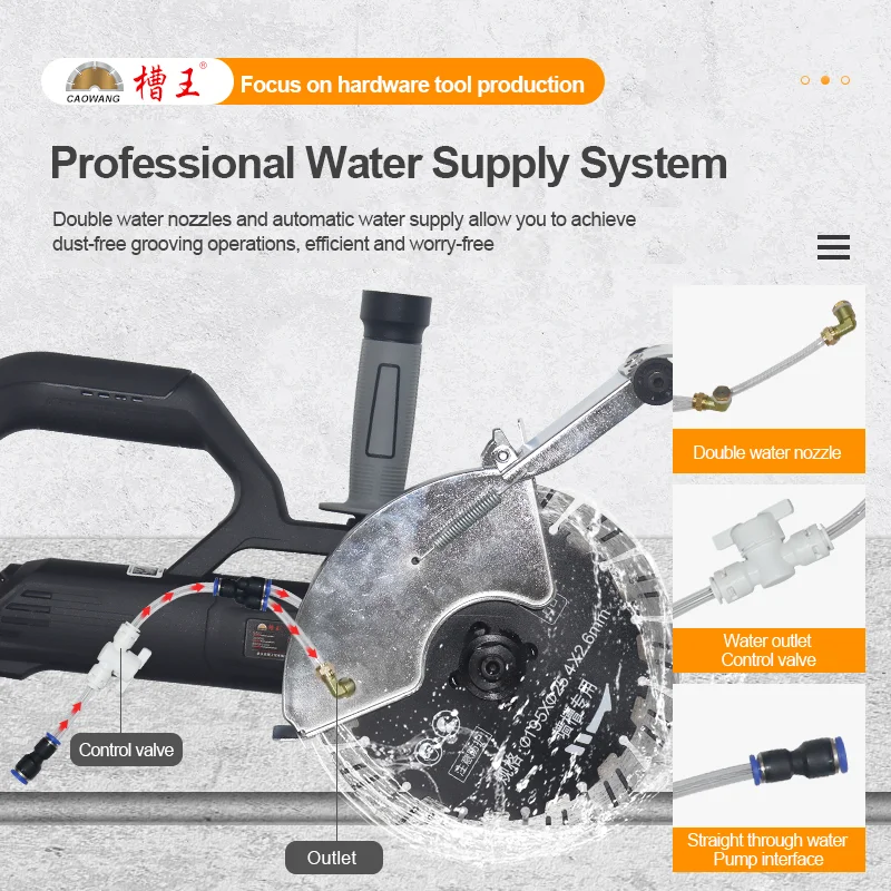 Power Tools 4100W Electric Concrete Wall Slotting Cutting Machine Brick Wall Chaser