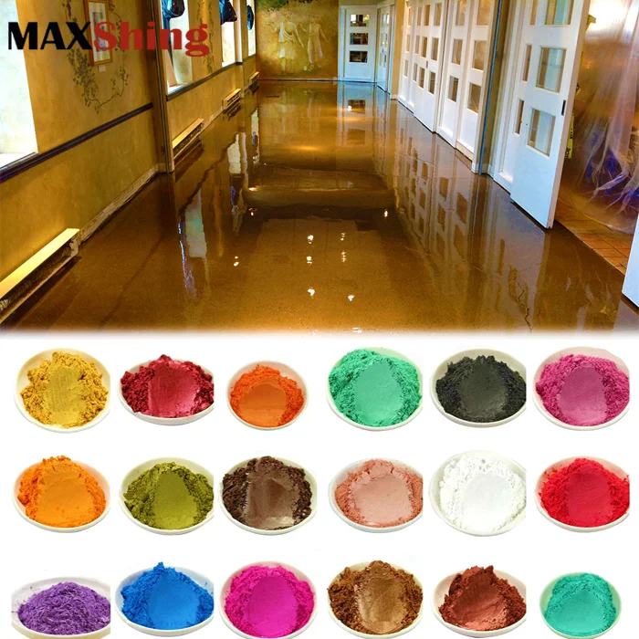 Bulk Clear Epoxy Resin 3D Floor Coating Pigment Mica Powder Paint Low Price Industrial Color Metallic 3d Flooring Epoxy
