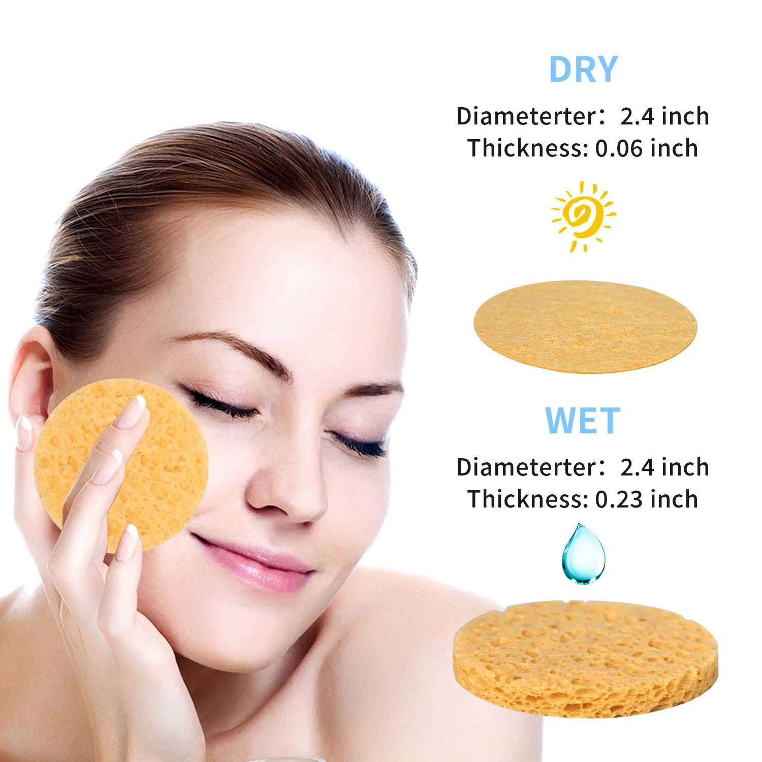 Esponja Facial Comprimida Cleanser Remove Heart Beauty Puff Product Soft Makeup Remover Sponge face sponges for cleansing