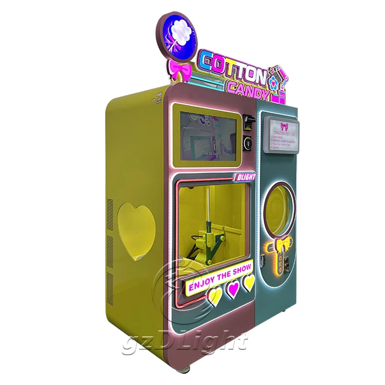 Wholesale Factory Price Fully Automatic Cotton Candy Vending Machine for Snake Food