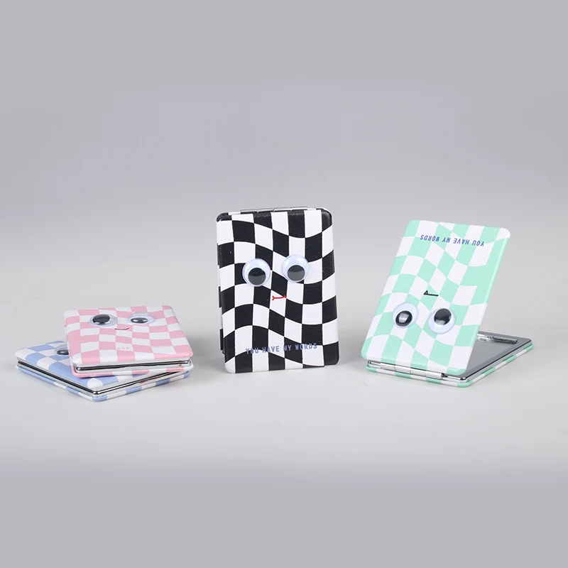 Personalized Portable Folding Mini Pocket Makeup Mirror Compact Mirror Sublimation Pocket Mirror