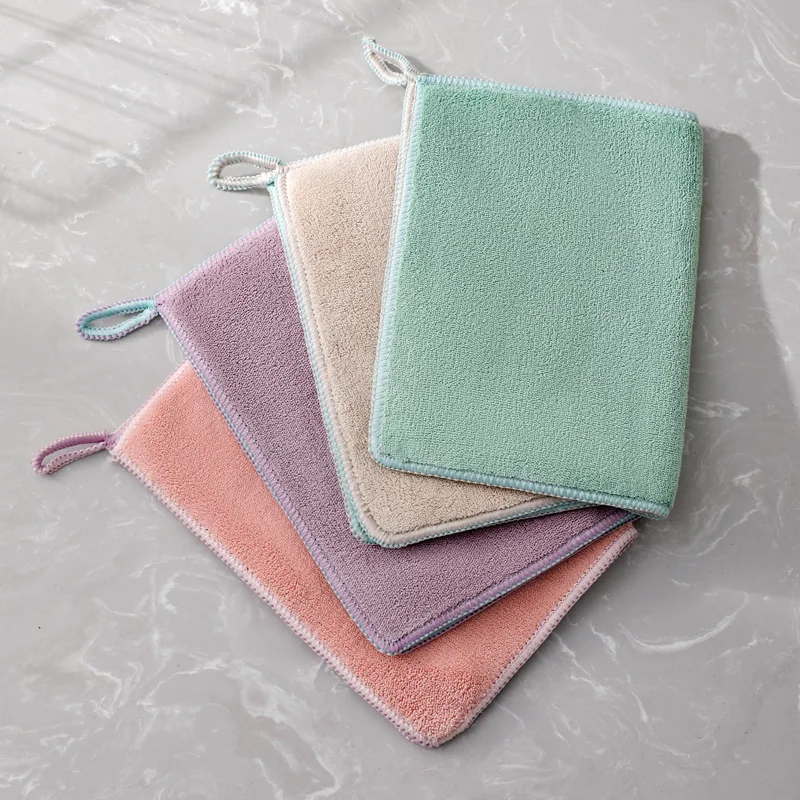 Microfiber Multipurpose Household Clean Towel microfiber glasses cleaning cloth custom kitchen wipes dish towels washcloth