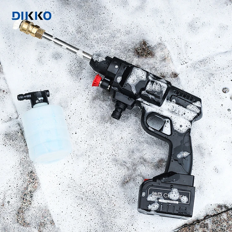 Портативная электрическая Беспроводная моечная машина высокого давления, 12 В, 24 В, портативный домашний беспроводной пистолет для мойки автомобилей с литиевым аккумулятором