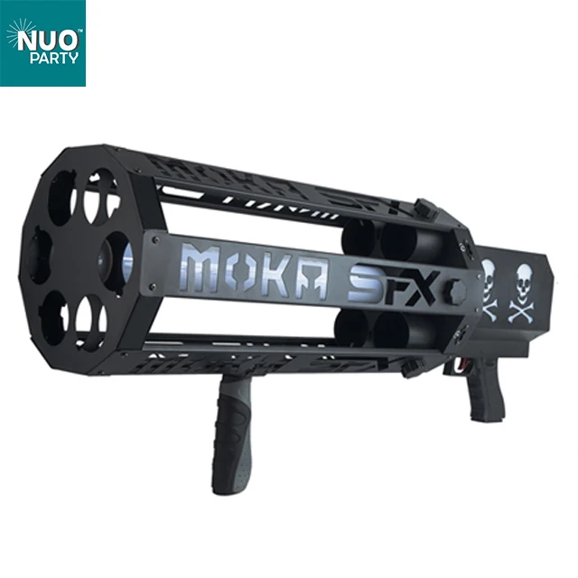 6 heads confetti gun with LED