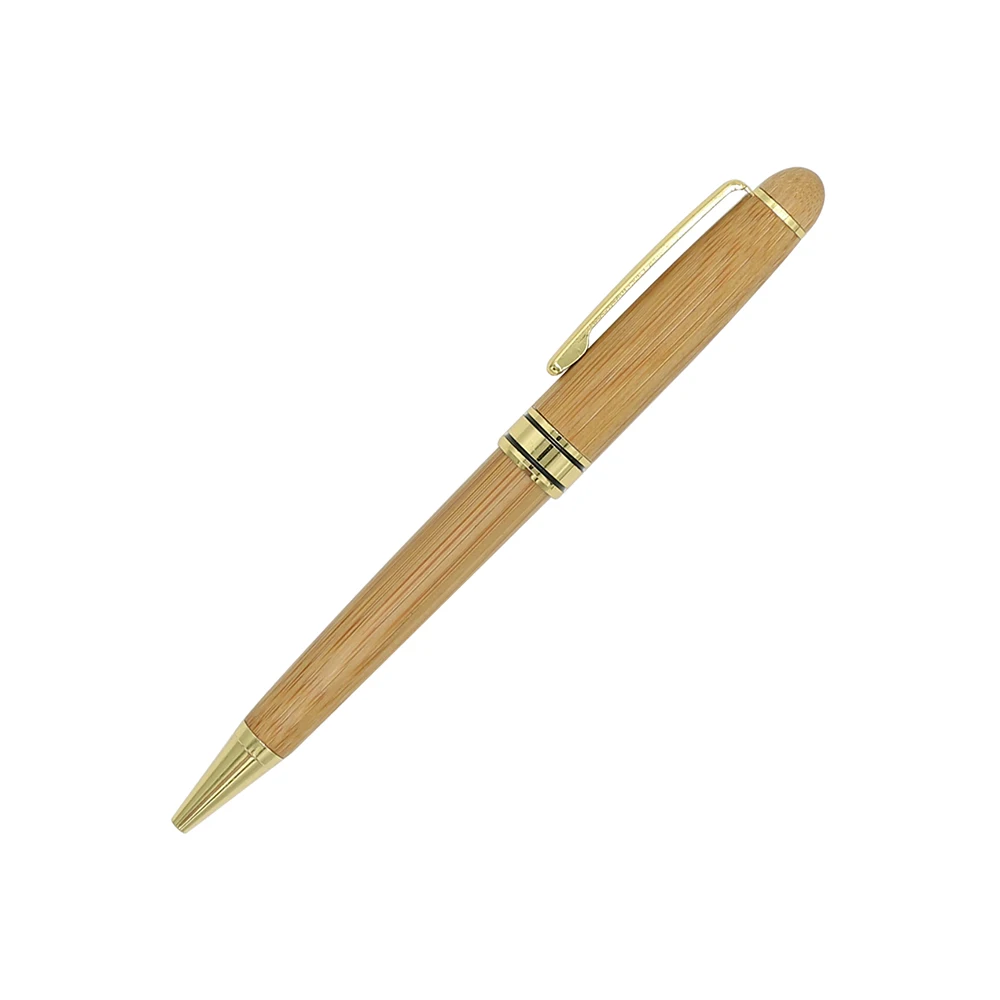 Ready to ship bamboo Wood ballpoint pen with box bamboo pen set, wooden pen box set for gift