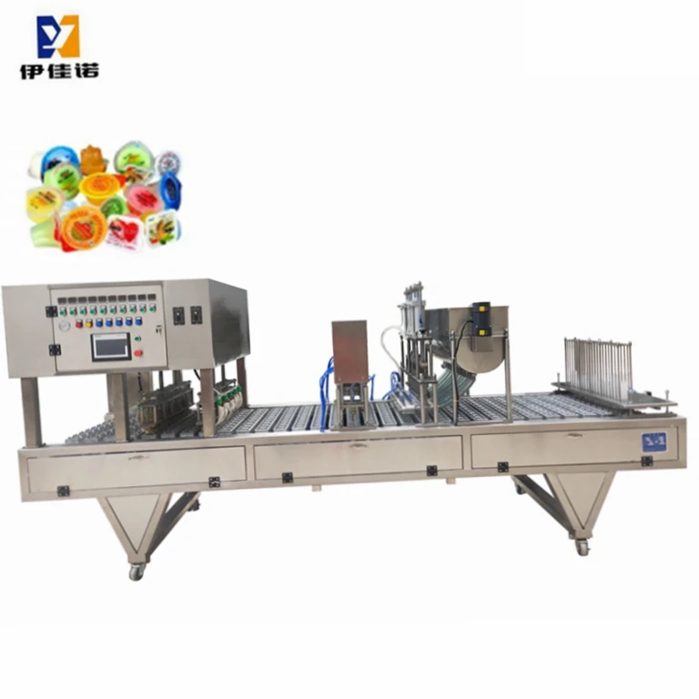 Automatic Plastic Cup Water Sauce Jam Fruit Juice Jelly  Filling Sealing Machine