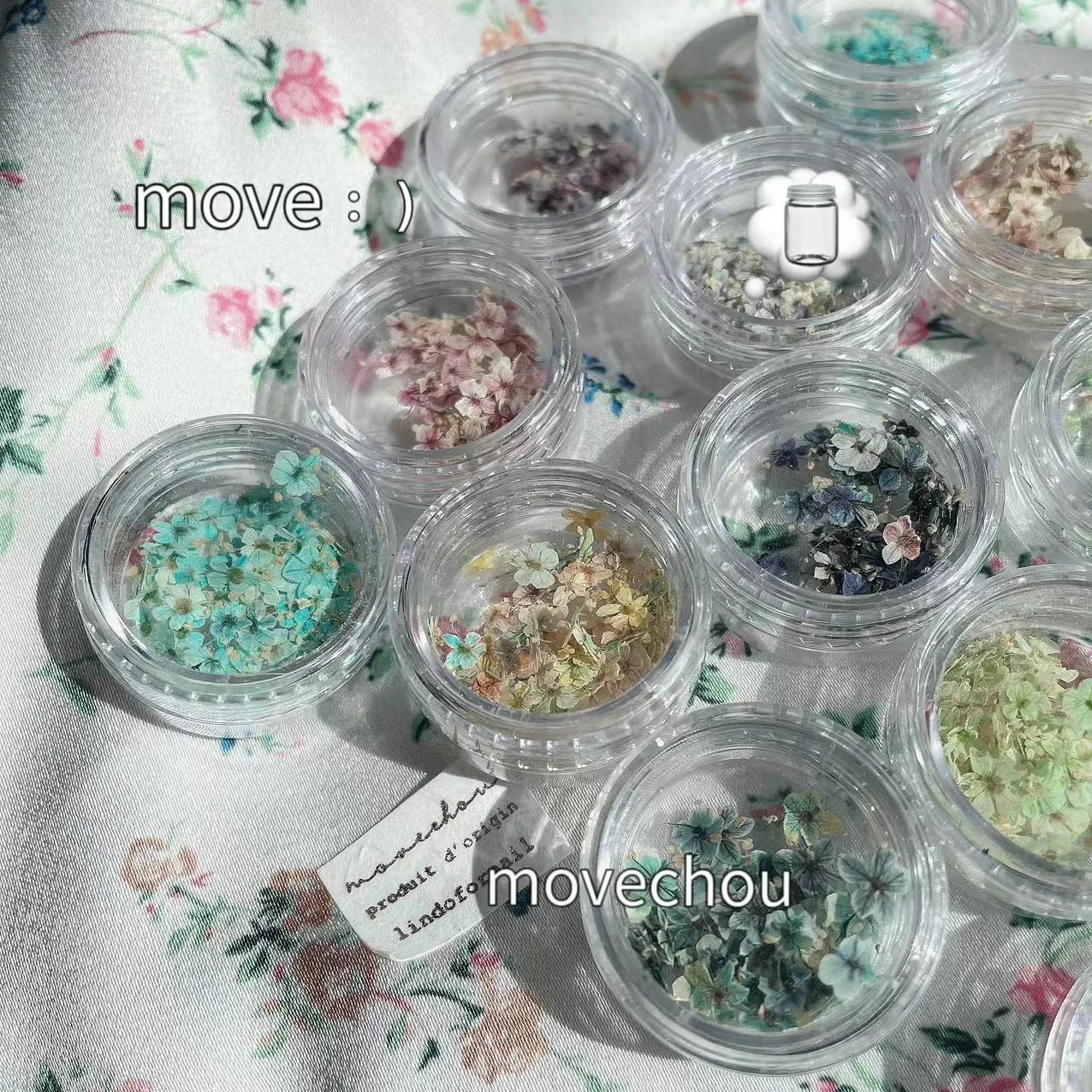 High Quality Dried Flowers DIY Nail Decorations Nail Art Pressed Dry Flower Nature Real Nail Art Dried Flowers
