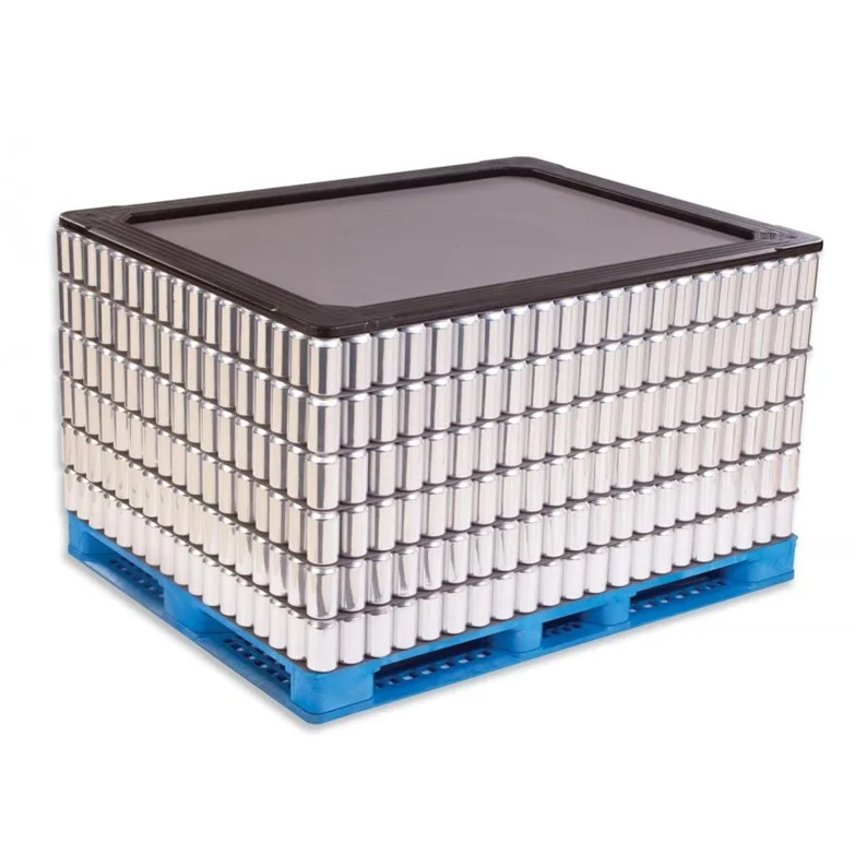 Top quality packaging plastic partition board Can beer plastic partition board paper cans stacked PP packing board beverage cans