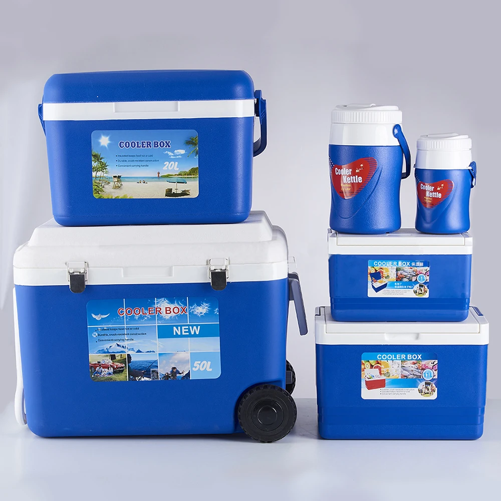 Wholesale Camping Cooler Box Portable  Insulated Reusable Durable BBQ Camping Sports Kettle Set Camping Ice Coolers Boxs Set