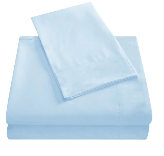 Solid Color Luxury Super Soft Microfiber  Flat Sheet Fitted Sheet 4pcs Bed Sheet Set