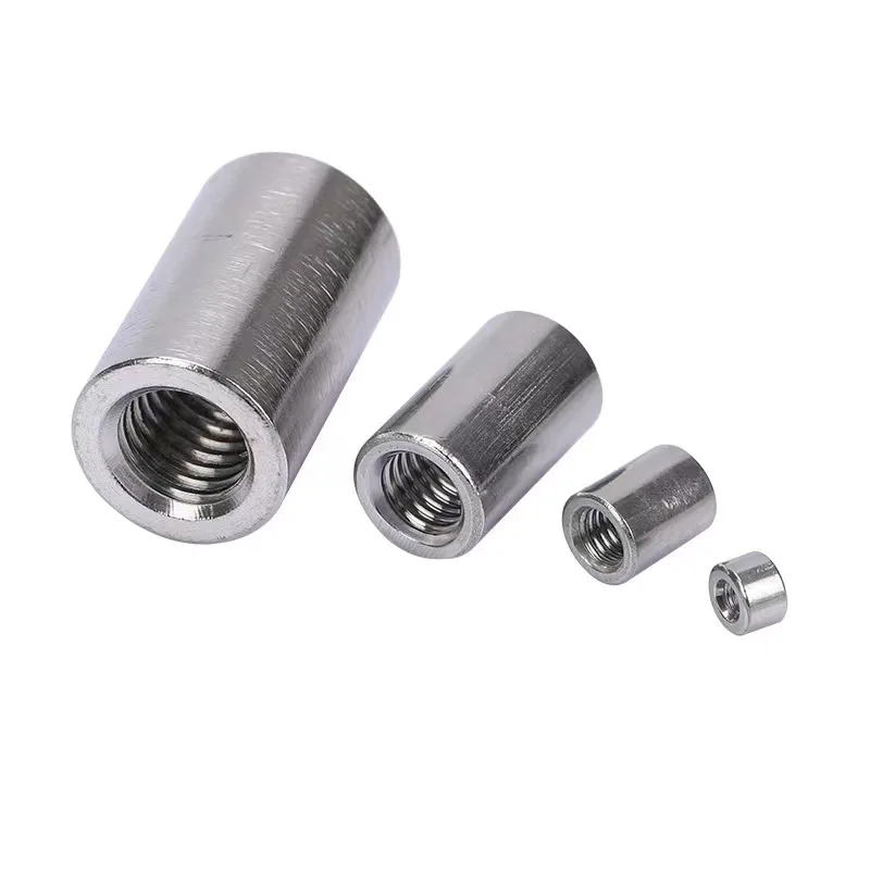 Carbon Steel Stainless steel Long Round Nut Connection Coupling Nut  Metric Round Long Extension Nuts