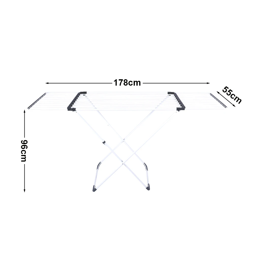 Top Quality Single Layers Hanger Clothes Drying Rack Folding Clothes Rail Extendable Drying Rack For Clothes