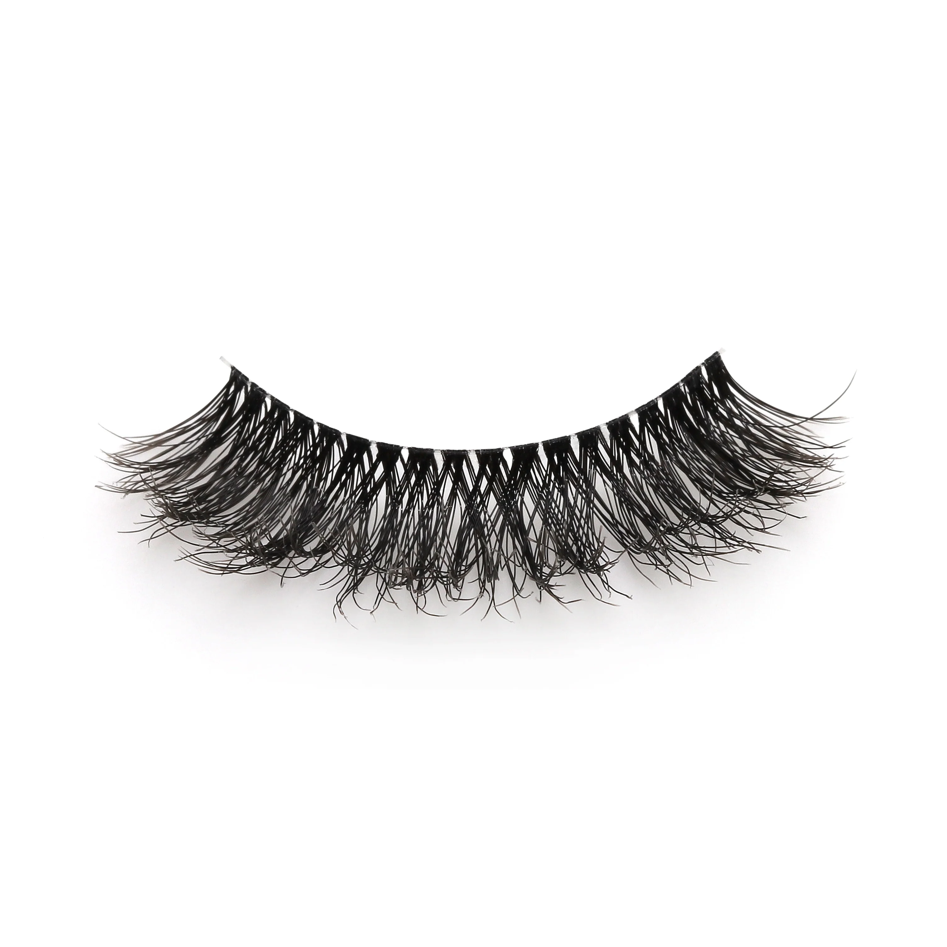 2023 Worldbeauty Top Quality Soft thin clear band private label faux mink lashes  Light Hollow easy Wear  eyelash