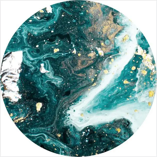 Custom Sublimation Colorful Sky  Ceramic Round Coaster Cork Base Coasters