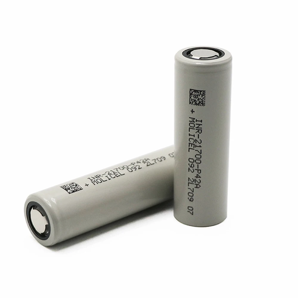 Original Taiwan Molicel Inr 21700 4200mah 30a Battery P42a 3.7v Rechargeable 21700 Battery for Flashlights