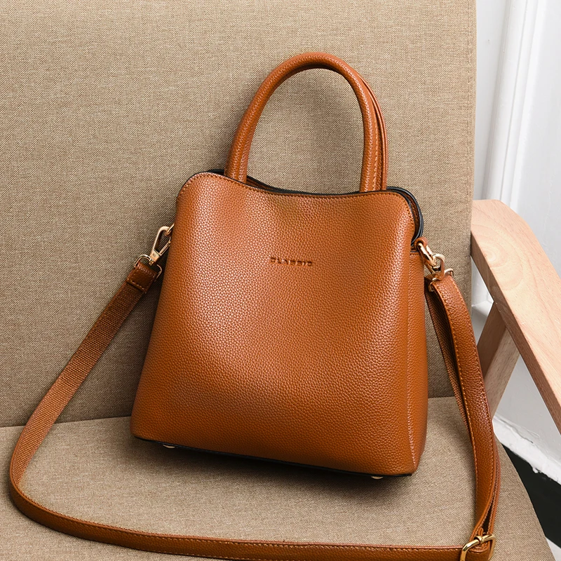 Luxury Brand Women Handbags Designer Shoulder Bag Leather Handbag Three-layer Pocket stylish lady shoulder crossbody sling purse