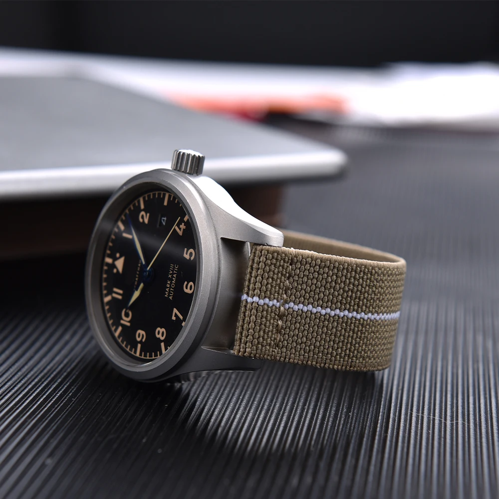 JUELONG 18/19/20/21/22mm Quick Release Nylon Watch Band Sport Loop Elastic Fabric Watch Strap XS/S/M/L