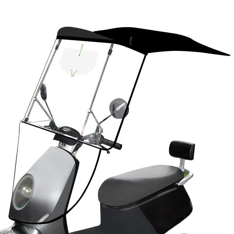 Wholesale Motorcycle Umbrella Cover Bike Umbrella Waterproof Windproof Sunshade Electric Scooter Umbrella For Rain