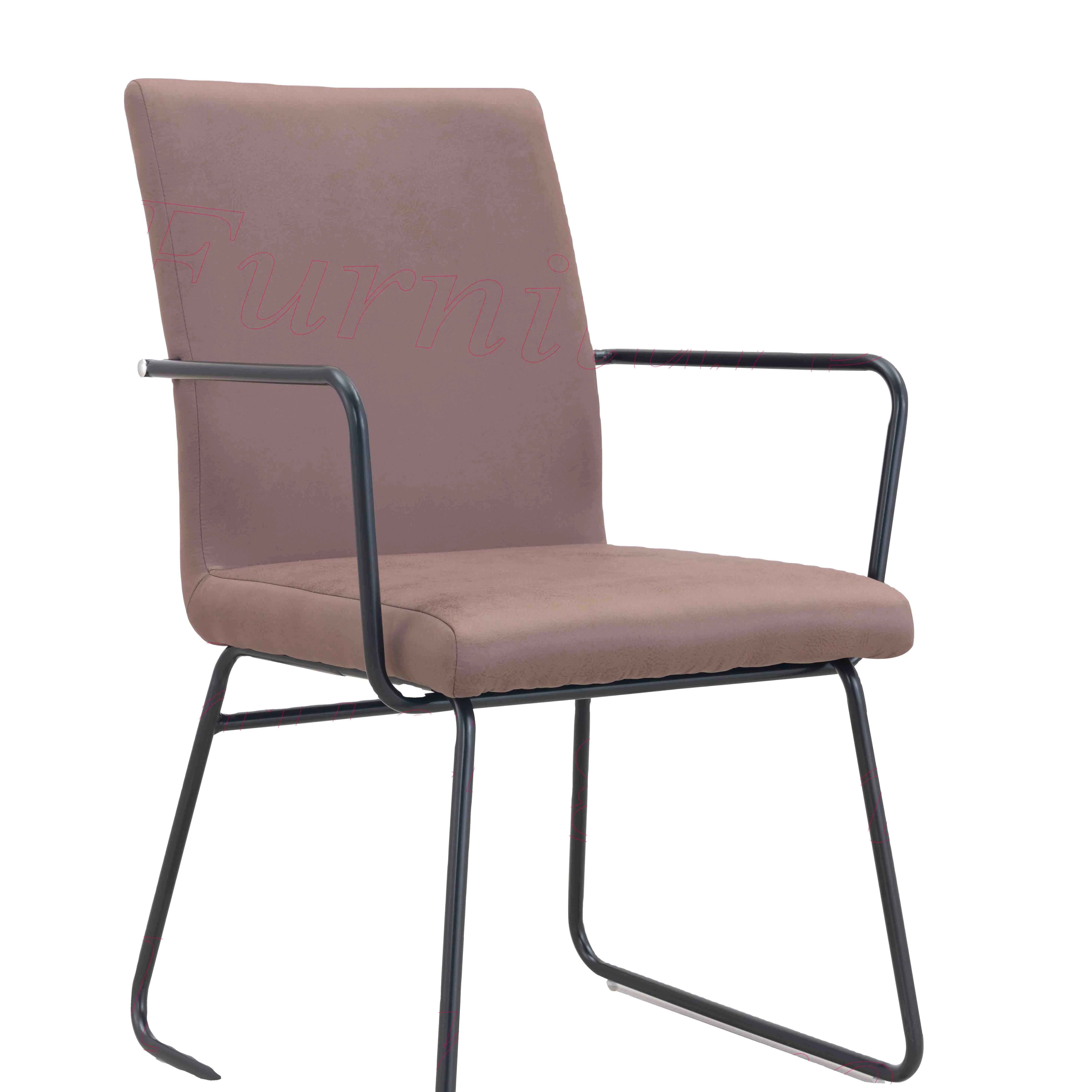 2024 Cheap Modern Italian Style Household Restaurant Furniture Velvet Fabric Dining Room Chairs Home With Metal Legs